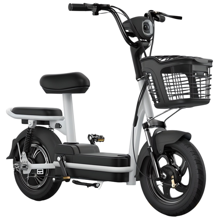 Bacicle 접이식 전기자전거 미니벨로 48V 15A 리튬 배터리 전동 출퇴근 배달, HD블랙 15A 리튬배터리 48V 경량스틸