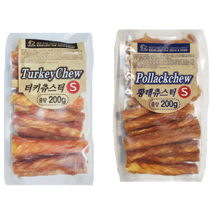 한정수량 터키츄스틱S 11, 200g, 2개, 칠면조