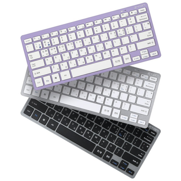자이온 저소음 미니 멀티페어링 블루투스 무선 텐키리스 키보드