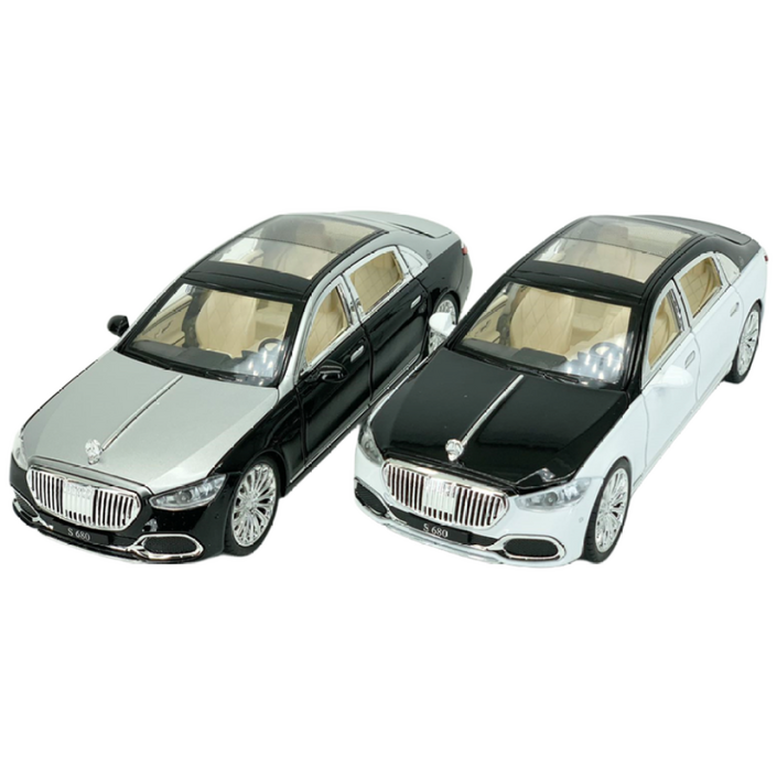 122 벤츠 마이바흐 bentz 다이캐스트 모형 다이케스트 GTR GTS AMG 완구 미니어쳐 피규어 자동차 장난감, 블랙실버, 1개