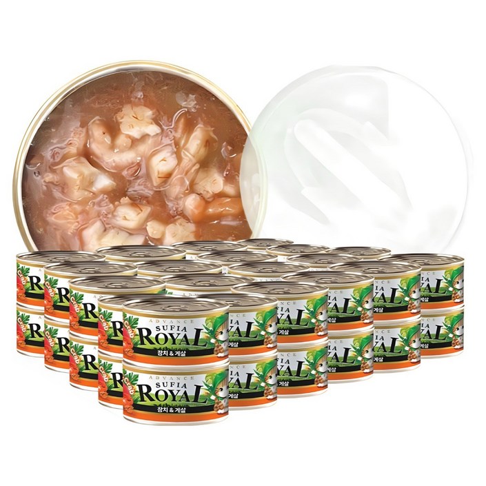 어드밴스 로얄 수피아 7종 85g x 30개입 고양이 캔 길냥이 통조림 간식, 85g, 30개, 수피아 참치게살