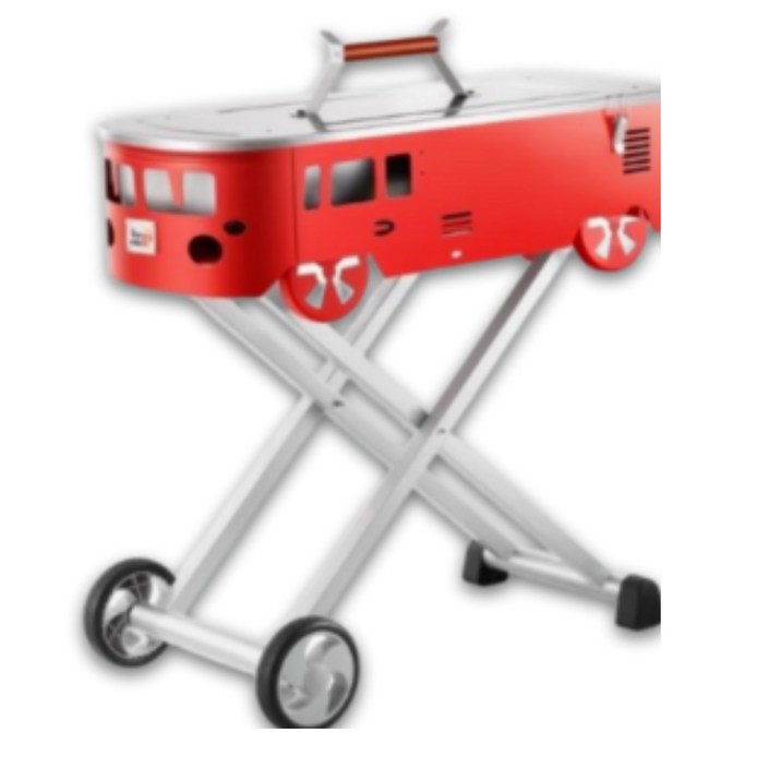 캠핑 접이식 자동차 디자인 그릴 바베큐 피크닉그릴 펜션 화로대 야외용 숯불 휴대용 불판, 1개