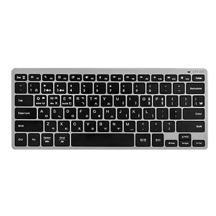 라이프썸 미니 블루투스 키보드 C타입 충전식 휴대용 3대기기 멀티 페어링 저소음, 스페이스그레이, LFSHA43, 저소음