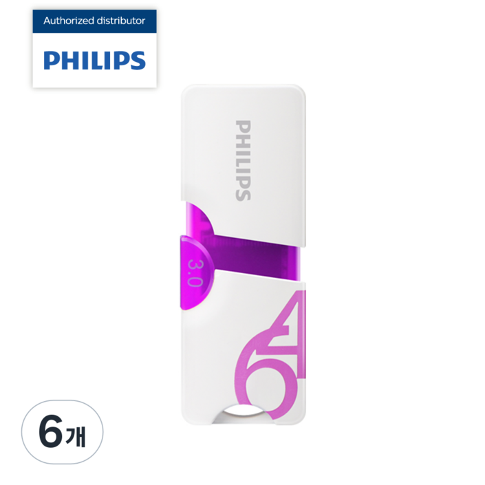 필립스 USB메모리 CITI 3.0 usb3.0, 6개, 64GB