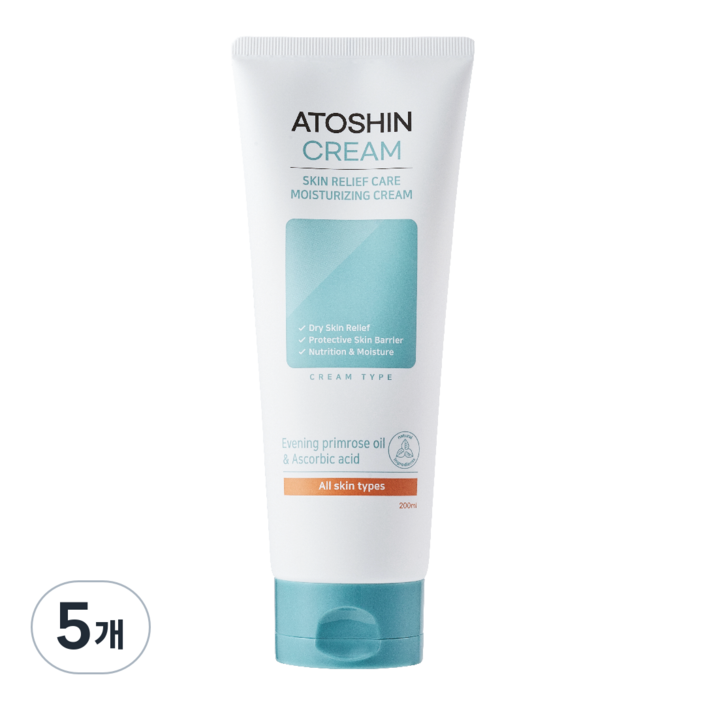 마일드앤 아토신 크림 데일리케어 피부 진정 보습 아토 크림, 5개, 200ml