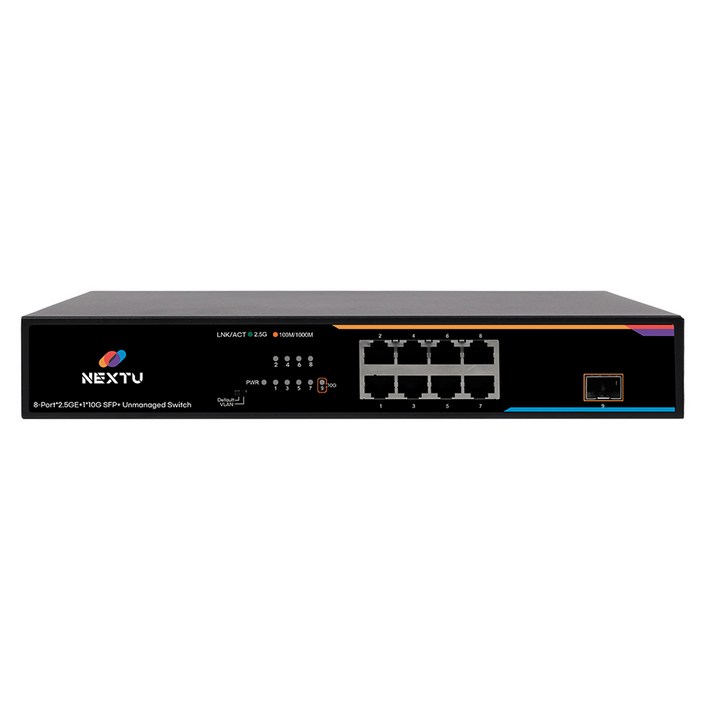 넥스트유 8포트 스위칭허브 10G SFP 1포트 2.5G