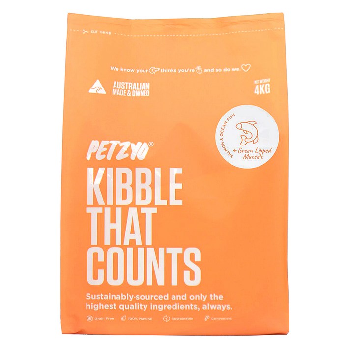 펫죠 키블댓카운트 전연령 건식사료, 연어, 4kg, 1개