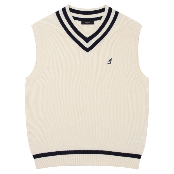 캉골 남녀공용 칼리지 브이넥 베스트 1843