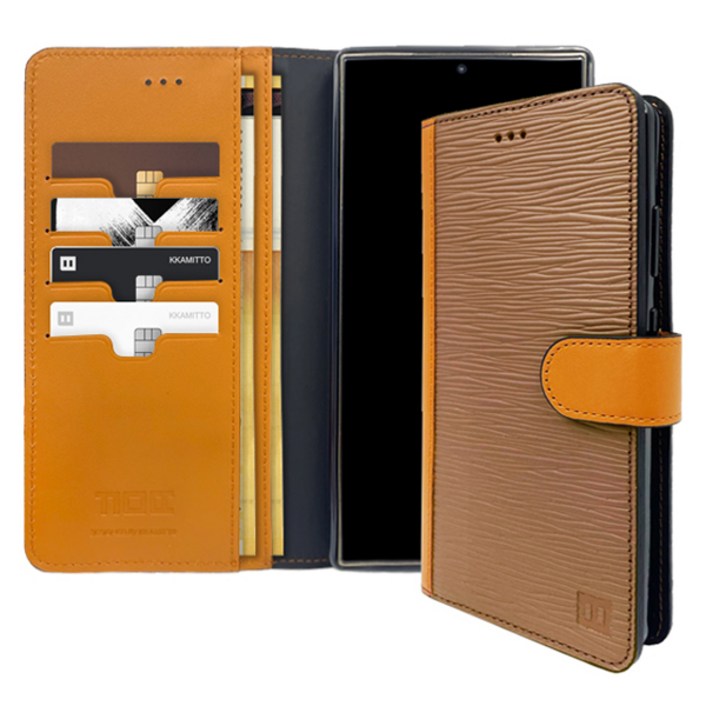 까미또 에센셜 컬러블럭 천연소가죽 다이어리 휴대폰 케이스