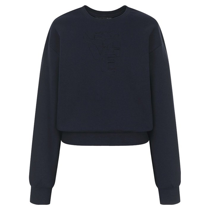 올리브데올리브 여성용 엠보 프린트 맨투맨