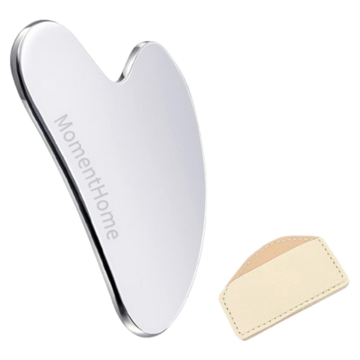 모먼트홈 전신 두피 페이스 경락 괄사 마사지기  고급 가죽케이스 세트