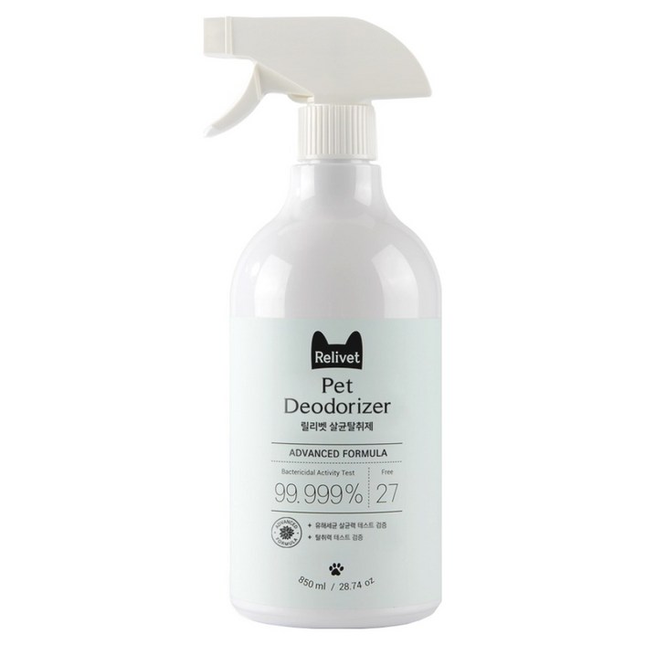 릴리벳 살균탈취제, 850ml, 1개