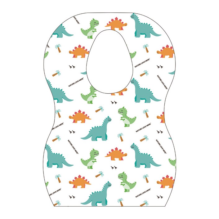 네이쳐러브메레 유아용 일회용 턱받이, 플레이다이노, 1개, 20개입