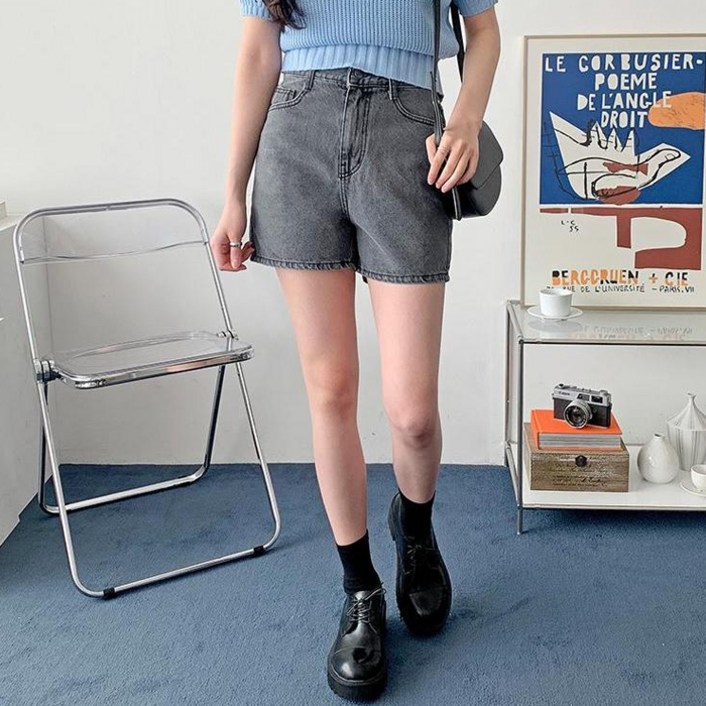 슈가펀 여성용 버딘 데님 숏팬츠