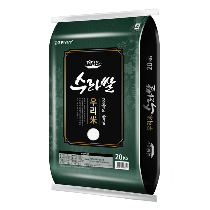 더담은 우리미 수라쌀, 20kg, 1개 더담은 우리미 수라쌀, 20kg, 1개