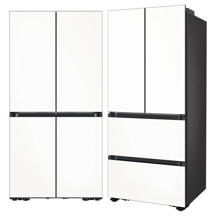 삼성전자 Bespoke AI 키친핏 640L 4도어 냉장고 + 김치플러스 420L 4도어 김치냉장고 세트 방문설치