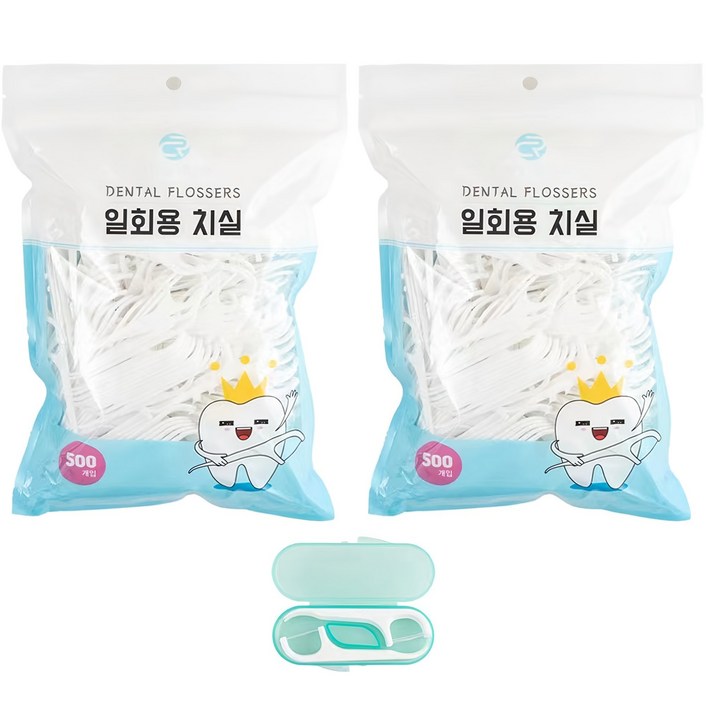 로얄클라쓰 일회용 치실  케이스, 500개입, 2개