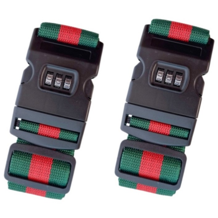 1+1 여행용 캐리어벨트 버클 번호키형 잠금 스트랩밴드 터짐 방지