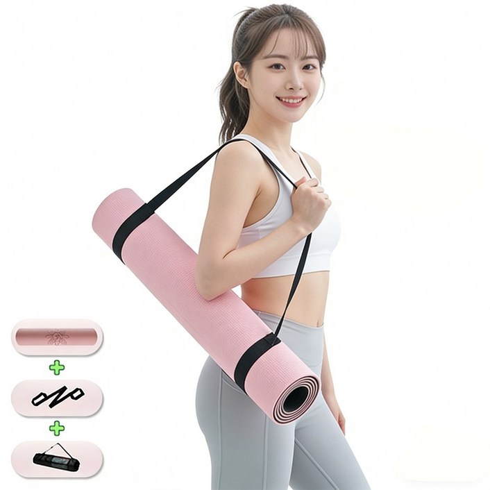 쿠션 무취 TPE 요가 매트 프리미엄 필라테스 스트레칭 매트