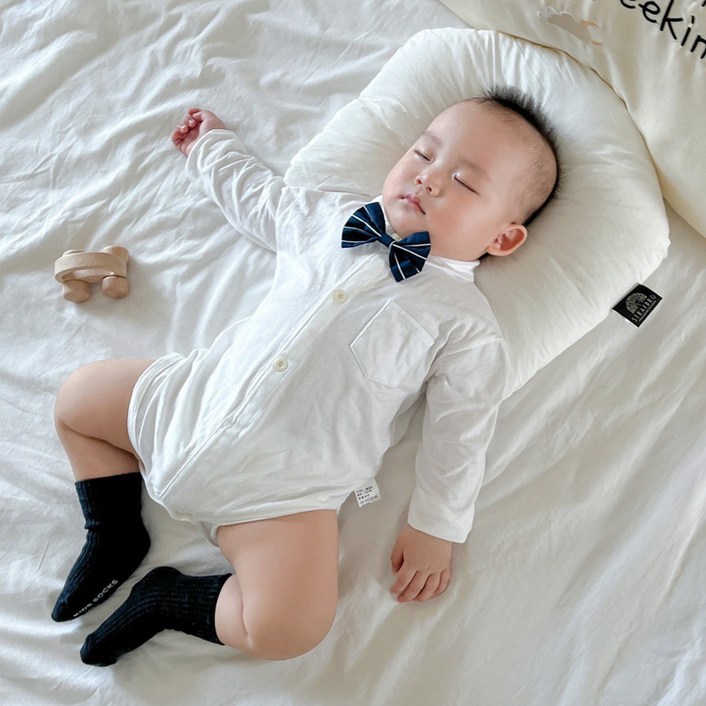 당일발송베스더스 아기 남아 정장슈트 반팔 보타이 셔츠 우주복 보타이 백일 돌 촬영룩