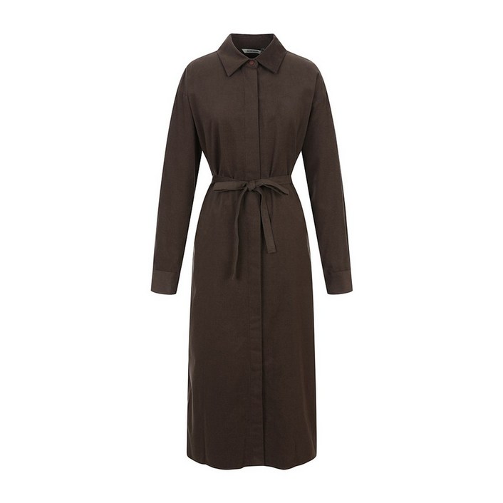 마레몬떼 마레몬떼  벨티드 셔츠 롱원피스_M23NMOP78D0