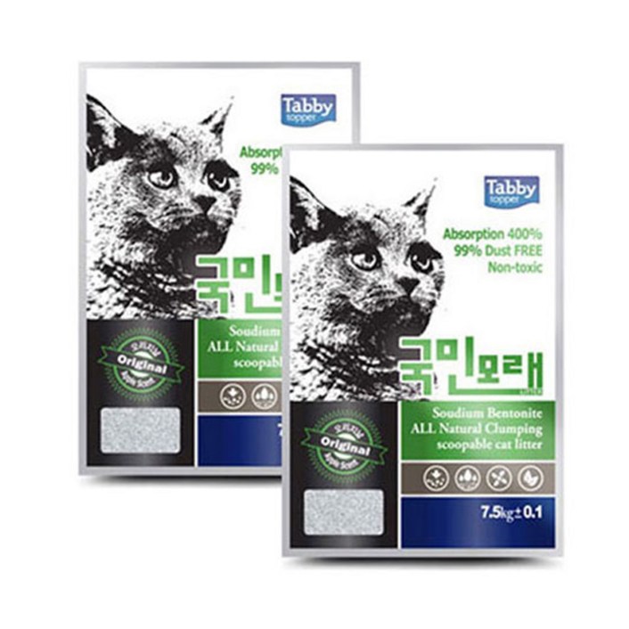 테비 국민모래 애플향 7.5kg 2개입