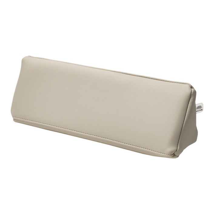 이지스 차량용 틈새 허리 삼각 쿠션, 2개, 바닐라 베이지