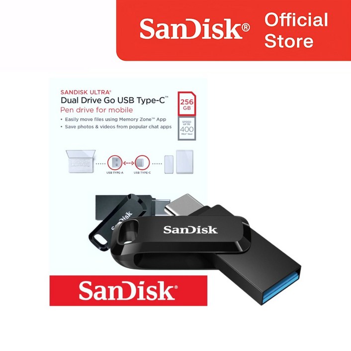 샌디스크 USB 메모리 DDC3 블랙 C타입 OTG 3.2 대용량