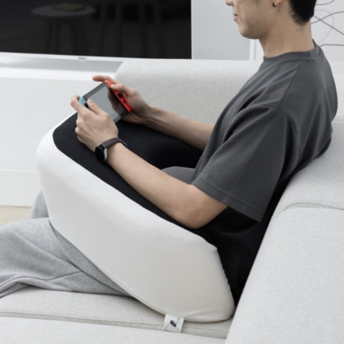 펌플렉스 바른자세 레벨업쿠션 뜨개질쿠션 게이밍쿠션 쿠션테이블 독서쿠션 노트북거치대 아이패드 태블릿 거치대, 1개