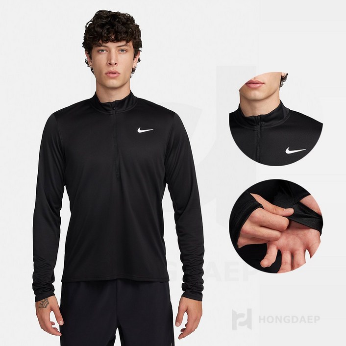 나이키 런닝티셔츠 드라이핏 페이서 하프집 반집업 썸홀 010