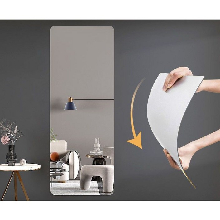 아미성 부착형 아크릴 전신거울, 직사각라운드코너, 직사각라운드코너 30cm120cm 아미성 부착형 아크릴 전신거울, 직사각라운드코너, 직사각라운드코너 30cm120cm