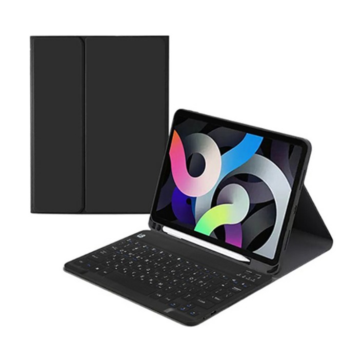 UB 레노버 태블릿 콤비 블루투스 키보드 케이스, 블랙, 1개