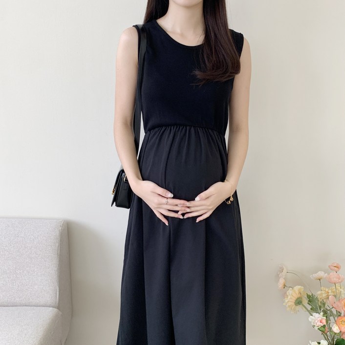 디얼 레이어드 임산부원피스 만삭 임부복