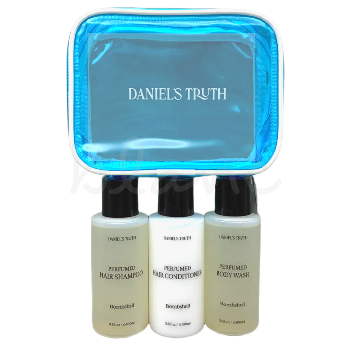 다니엘트루스 밤쉘향삼푸밤쉘향컨디셔너워시 여행용 3종세트
