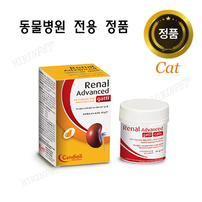 (동물병원 정품) 레날 어드밴스드 Cats 40g / 신장질환 개선 보조제 / 고양이
