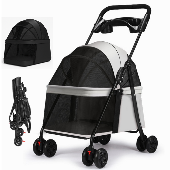 프라홈 개모차 경량 접이식 분리 저상형 강아지유모차