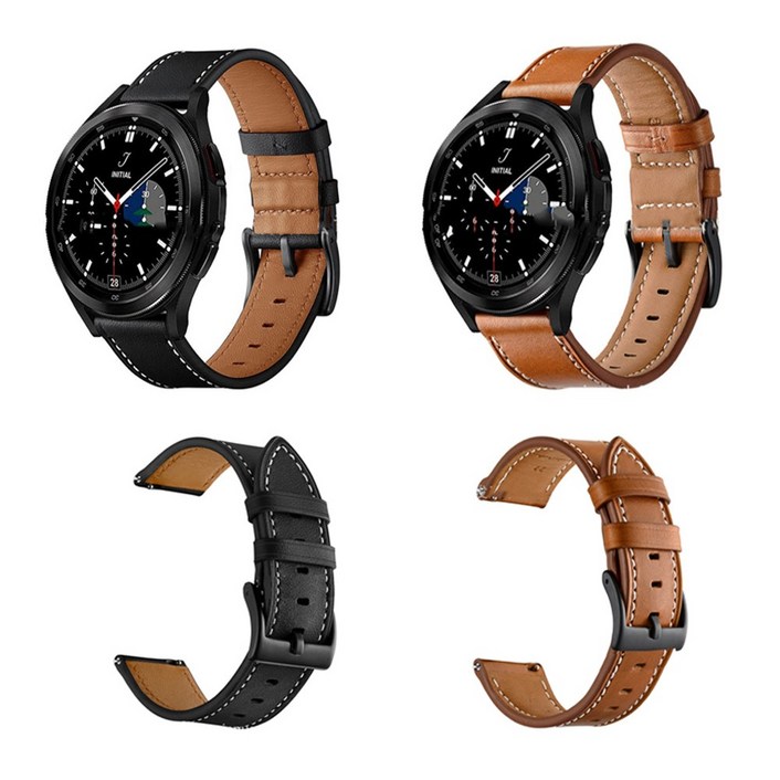 갤럭시 워치4 40 44mm 클래식 42 46mm 호환 고급 가죽 스트랩 밴드 시계줄 SMR860R870R880R890N 갤럭시 워치4 40 44mm 클래식 42 46mm 호환 고급 가죽 스트랩 밴드 시계줄 SMR860R870R880R890N