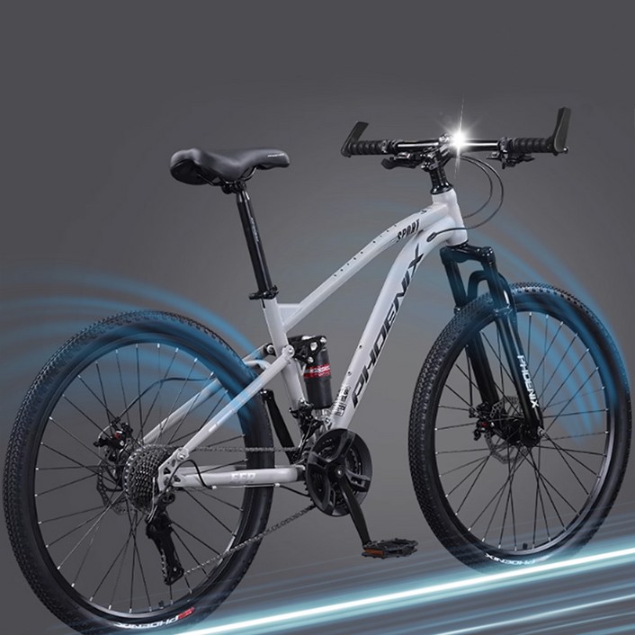 코브렉스 프리미엄 MTB 자전거 마운틴 산악 바이크 출퇴근 성인 남녀공용 오프로드, 1개, 183cm, 라이트그레이24단