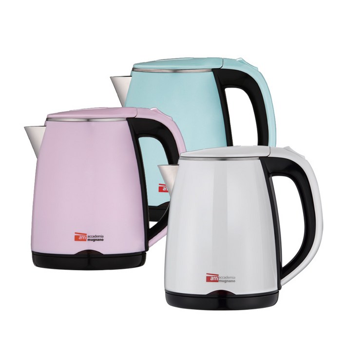이태리 am 전기포트 1L 커피포트전기주전자티포트백화점브랜드 저소음 통스텐 일체형 파스텔, 핑크JH110P재입고 완료