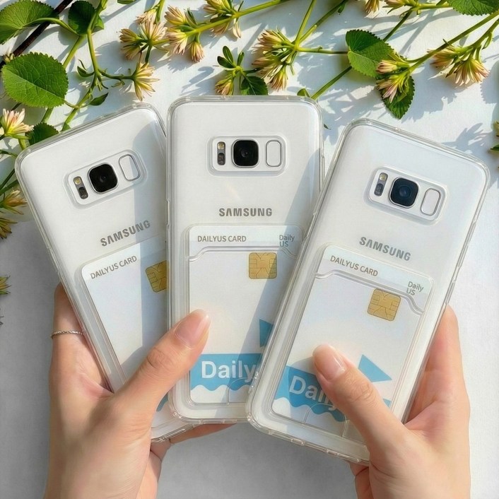 데일리어스 1+1+1 에어백 카드 수납 투명 범퍼 케이스