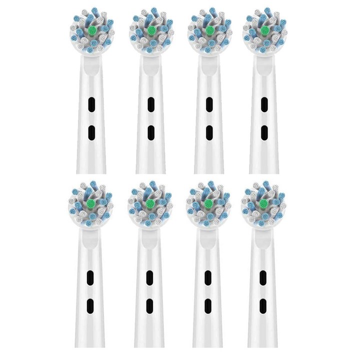 쥬쥬미엘 오랄비 호환 크로스액션 전동 칫솔모 EB50X 8개입  덴트 미니 치약, 8개입, EB52X