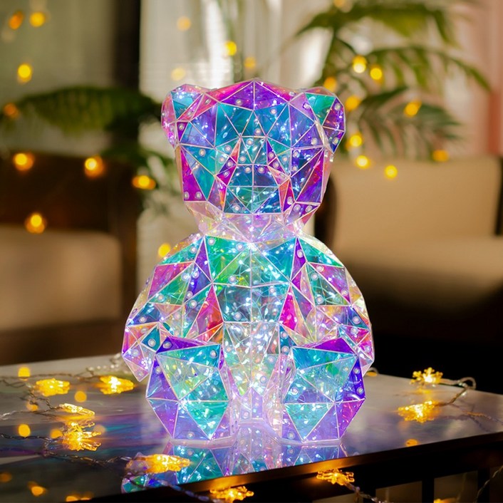아모란나 곰돌이 캐릭터 무드등 인테리어 감성 조명 오로라 LED, 폴라베어 - LED Polar Bear GIFT BOX
