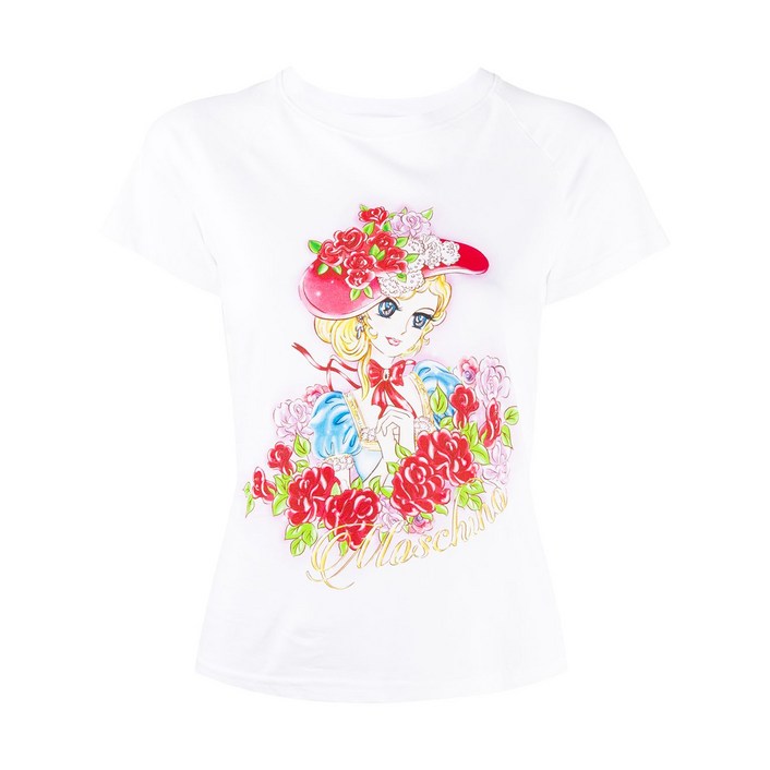 모스키노 카툰 프린트 티셔츠