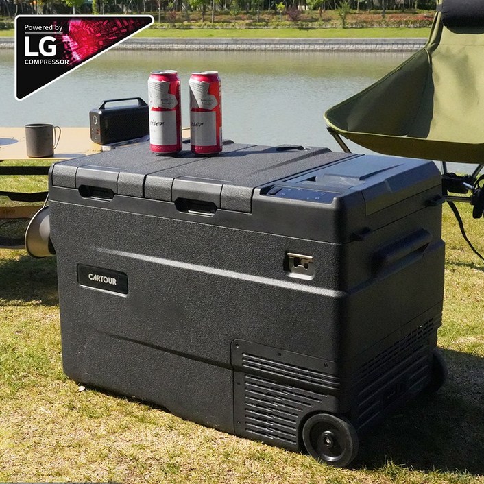 가방증정 카투어 WD 휴대용 LG콤프 캠핑 차량용 냉장고 45L 55L 이동식 냉동고 12V 24V 220V