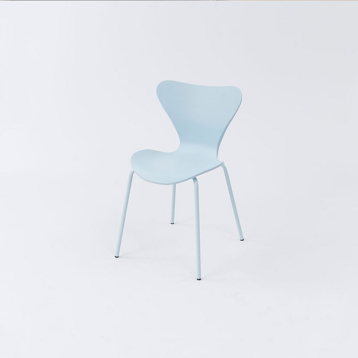 가구앤하우스 줄리엣 플라스틱 디자인 업소용 카페 식당 식탁 의자 8colours, 라이트블루, 1개