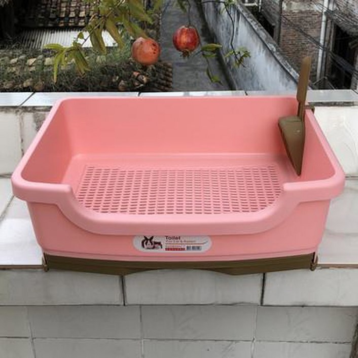 펠렛 우드 펠릿 분홍 고양이 박스 사막 방지 화장실