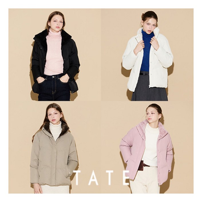 테이트 ○TATE 24FW 여성 보아퍼 덕패딩