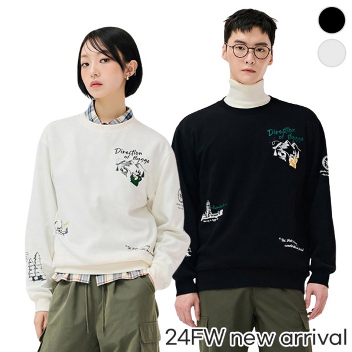 체이스컬트 본사직영공용 TRAVEL 그래픽 맨투맨 TSHIRT2Color