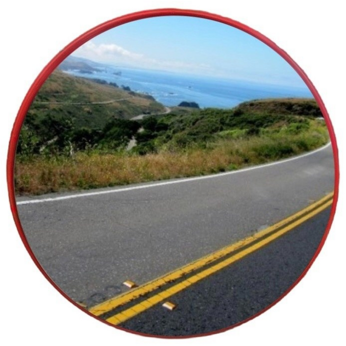 선테크 국내제조 최저가 고품질 800mm 1000mm 아파트 공용주차장 공사현장 반사경벽부형세트, 은색, 1개