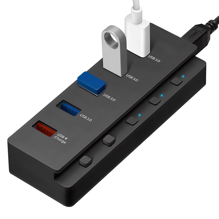 홈플래닛 5포트 USB3.0 유전원허브 HUB5PT USB4 충전1 홈플래닛 5포트 USB3.0 유전원허브 HUB5PT USB4 충전1